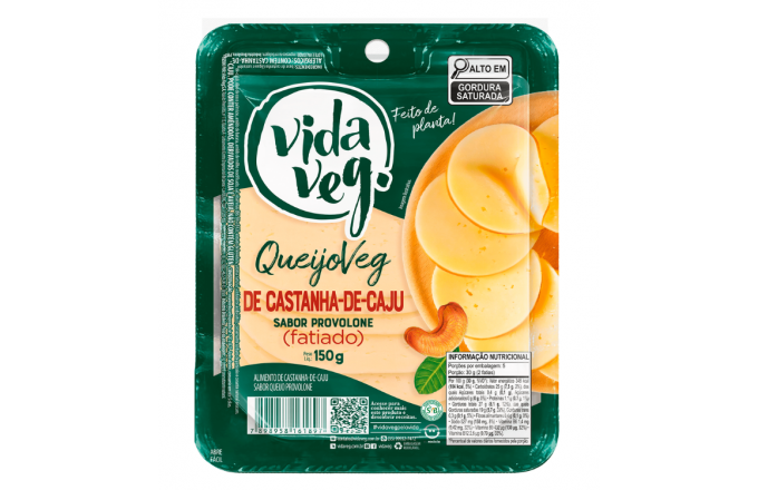 Queijo Provolone Fatiado Vegano Vida Veg – 150g