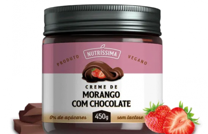 Creme De Morango Com Chocolate 450g