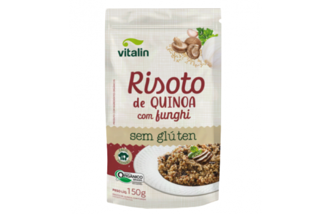 Risoto De Quinoa Com Funghi Orgânica Vitalin 150g