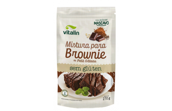 Mistura Para Brownie Integral Vitalin 270g