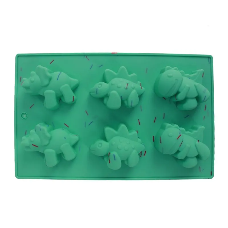FORMA DE SILICONE PARA BOLINHOS - MODELO DINOSSAURO