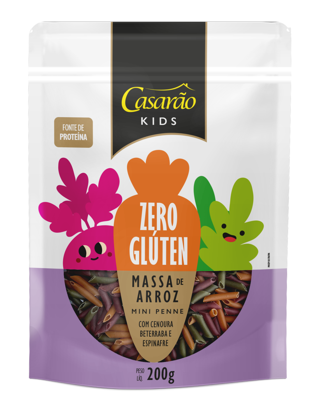 Massa alimentícia de arroz kids