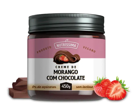 Creme De Morango Com Chocolate 450g