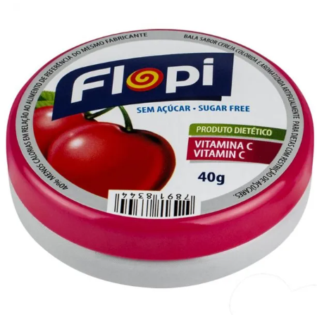 Flopi Sem Açúcar – Cereja (unidade) 40g