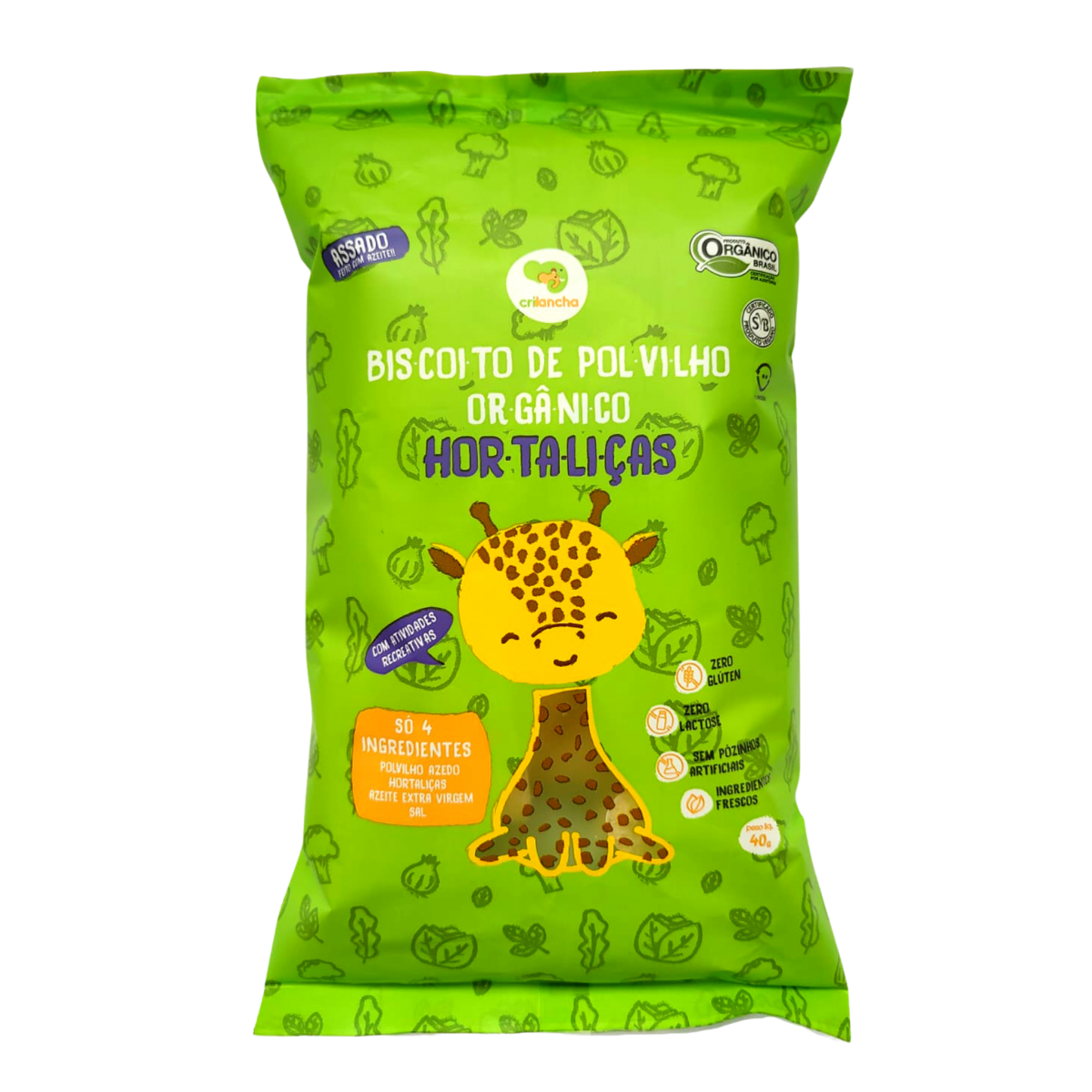 Hortaliças: biscoito de polvilho